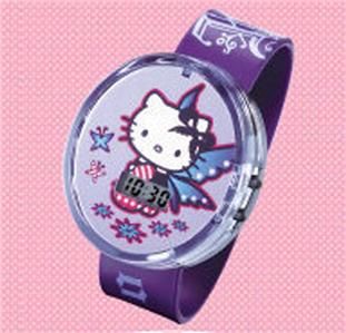New McDonalds Hello Kitty Purple Fairy Kids Watch Wristwatch