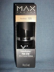 Max Factor Pan Stik Ultra Creamy Makeup Foundation Stick # 125 True