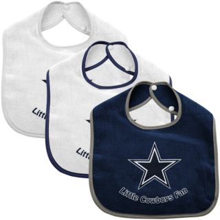 McArthur Dallas Cowboys Infant 3 Pack Litte Fan Bib Set