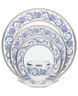 Noritake Dinnerware, Sonnet in Blue 5 Piece Place Setting   Fine China