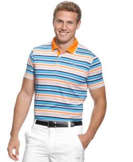 Puma Golf Shirt, Variegated Stripes Polo Shirt