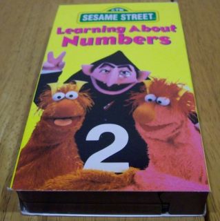 Sesame Street Learning About Numbers VHS Video