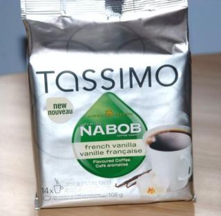 14 x Pods Tassimo Nabob French Vanilla Flavoured Coffee T Discs