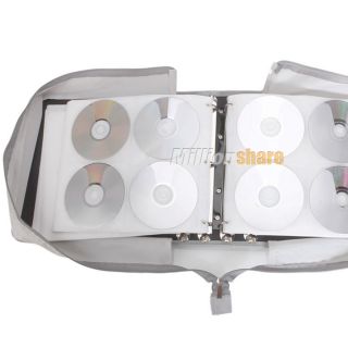 520 Disc CD DVD Holder Storage DJ Wallet R Media Case Slippy Leather