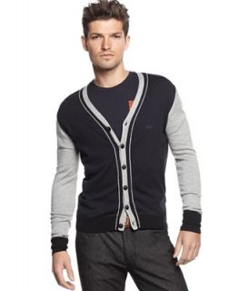 Armani Jeans Sweater, Colorblock Button Down Cardigan