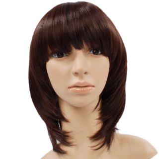 New JCJ 187 18 Medium Straight Hair Wig Fashion Cosplay Wig Dark