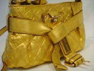 Marc Jacobs Kristina Quilted Shoulder Bag Gold $850