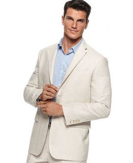 Perry Ellis Sportcoat, Linen Herringbone Sportcoat   Mens Suits & Suit