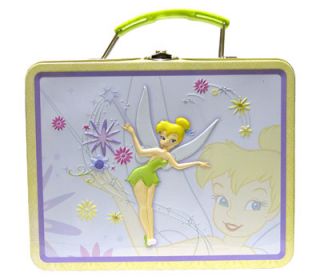 Disney Tinkerbell School Girls Metal Tin Lunch Box Bag