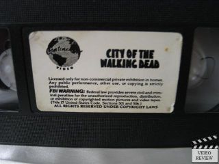 City of The Walking Dead VHS Mel Ferrer Umberto Lenzi