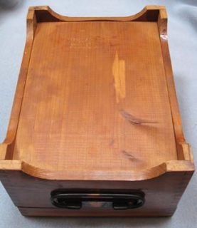 Vintage McGraw Wooden Mione Treasure Chest Jewelry Box