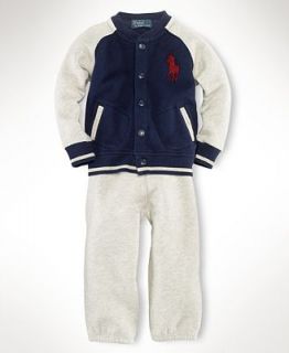 Ralph Lauren Baby Set, Baby Boys Athletic Fleece Jacket and Pants