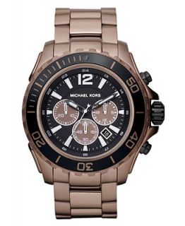 Michael Kors Watch, Mens Chronograph Drake Espresso Tone Stainless