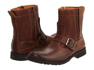 Earthkeepers City Side Zip Buckle Leather Boots Brown Mens