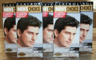 Clairol Mens Choice Natural Black Hair Color M44, Head, Beard