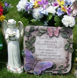 Butterfly Memorial Bereavement Stone Garden Tribute