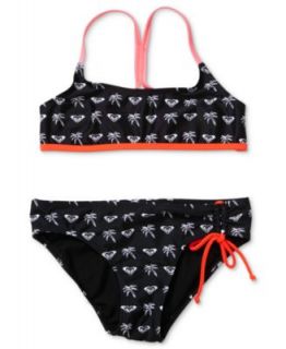 Roxy Kids Swimwear, Girls Roxy Print Halter Two Piece Swimsuit   Kids