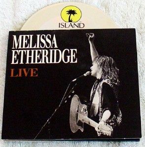Melissa Etheridge Live RARE Promo CD Sampler Mint