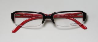 New Mercedes Benz 4901 52 17 135 Black Red Rxable Eyeglass Glasses