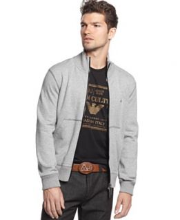 Armani Jeans Jacket, Zip Front Brushed Fleece Jacket