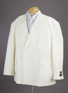 New Mens Cream Double Breasted Dress Suit All Sizes