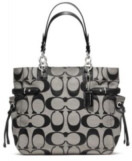 COACH MADISON DOTTED OP ART OUTLINE TOTE