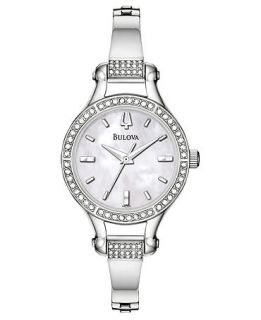 Bulova Watch, Womens Stainless Steel Bracelet 96L128   All Watches