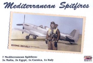 Rising Decals 1 48 Mediterranean Spitfires w Masks