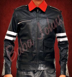 Alex Mercer Prototype Action Gaming Black Leather Fashionable Jacket