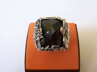 925 Sterling Silver Onyx Ring Fatih Sultan Mehmet II