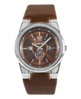 Unlisted Watch, Mens Brown Croc Embossed Leather Strap UL1010   All