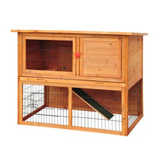 New Pet Bunny Cage Wooden Rabbit House Wood Hen Chicken Coop Hutch Box