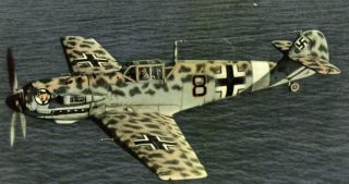 Pro Built Model Airplane WWII Messerschmitt BF 109 Assembled