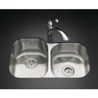 31 x 20 Undermount Double Bowl Stainless Steel Kitchen Sink
