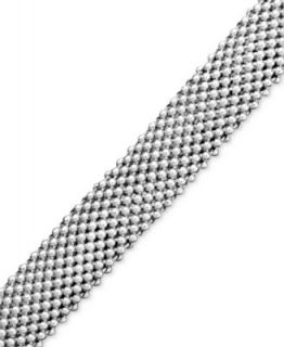 Giani Bernini Sterling Silver Bracelet, Popcorn Link   Bracelets