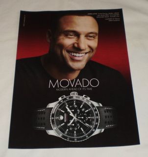 2011 Movado Watch Ad Page Derek Jeter