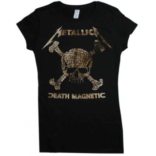 Metallica Death Magnetic Mosaic Skulls Babydoll Shirt s M L XL T Shirt