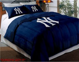 MLB Twin Comforter Shams Set Embroidered More Teams