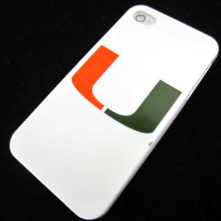 Apple iPhone 4 4S 4G Miami Hurricanes Silicone Rubber Skin Case Phone