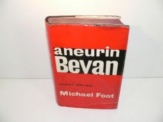 Aneurin Bevan Michael Foot Signed Book Hoc Letter Labour Party Leader