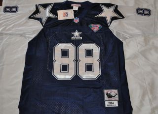 Authentic Dallas Cowboys 88 Michael Irvin Blue Throwback Jersey Sewn