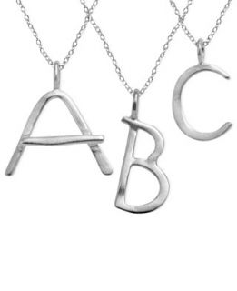 Unwritten Sterling Silver Necklace, Initial Pendant