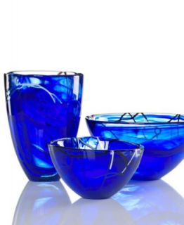 Kosta Boda Glass Gifts, Tempera Blue Collection   Bowls & Vases   for