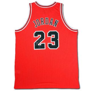 Michael Jordan Autographed Signed Chicago Bulls Red Jersey Upper Deck