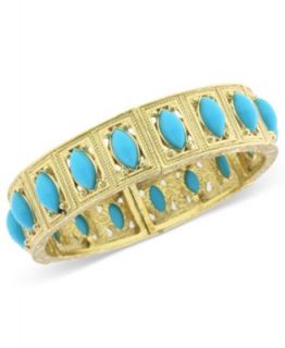 Charter Club Bracelet, Gold Tone Glass Bead Torsade Bracelet   Fashion