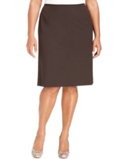 Tahari by ASL Plus Size Skirt, Straight Ponte Knit