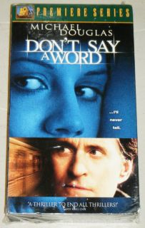 WORD SEALED VHS MOVIE, 20th Century Fox 2001   With Michael Douglas