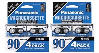 Panasonic RT 904MC 8 Packs 90 Minute Microcassette Tape