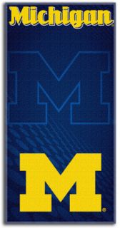 Michigan Wolverines NCAA College Emblem Series Bath or Beach Towel