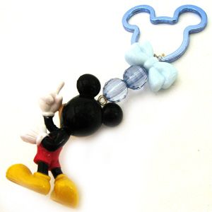 Disney Mickey Mouse Full Figure PVC Beaded Key Ring